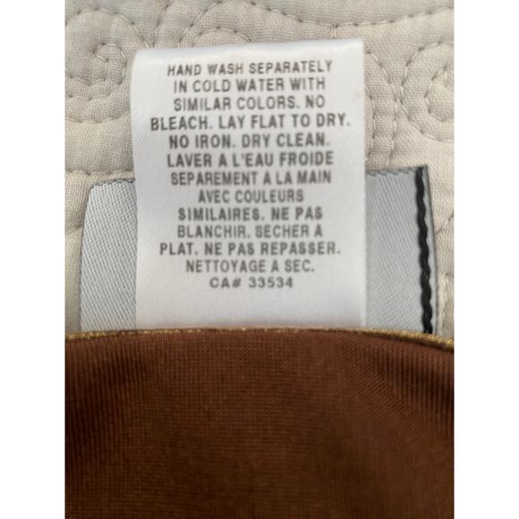 Libra Metallic Gold Vintage V Neck Long Sleeve Top with Ring size S/P - Picture 6 of 6